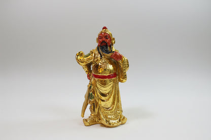 Guan Gong Dorado Feng Shui Protección 10cm Dorado by HEREJE