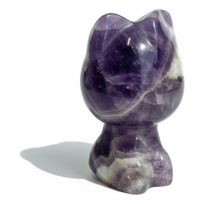 Escultura De Cuarzo En Forma De Gato 4.5x2.5x2 Cm Amatista by HEREJE