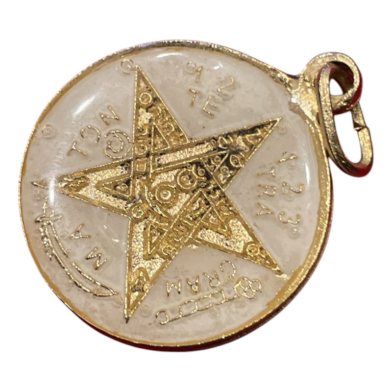 Pentagrama Ritualizado Mediano 7 Metales Tetragramaton 25mm by ARTICULOS ESOTERICOS LETY