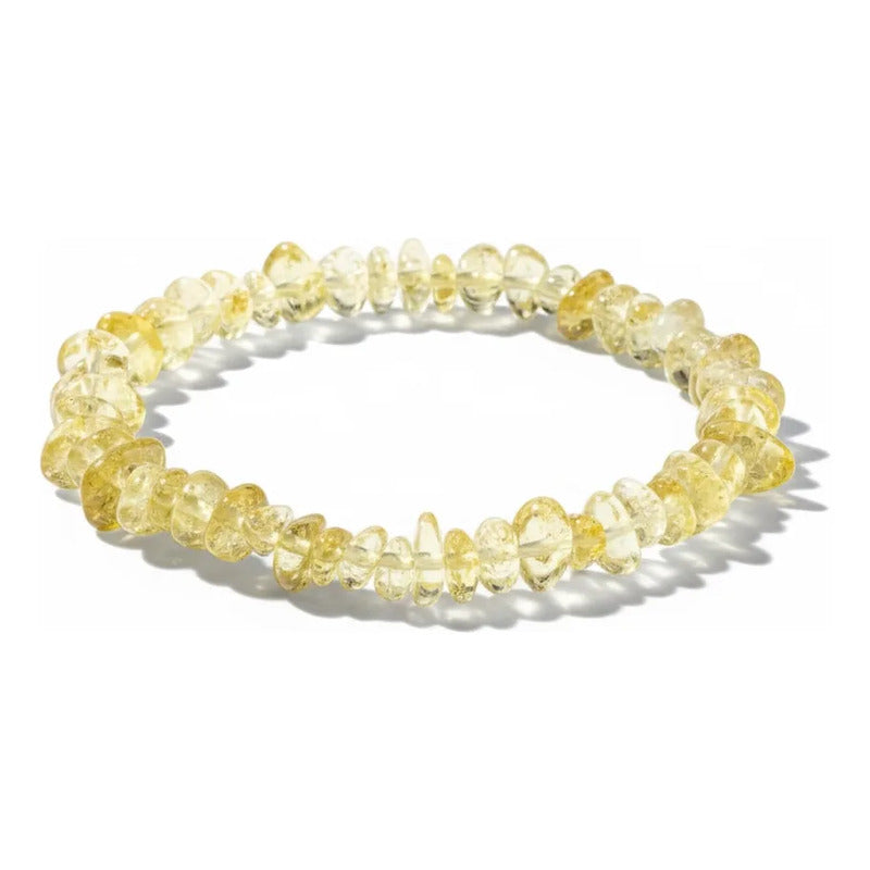 Pulsera De Citrino Natural Hereje Original. Amarillo 17 Cm by HEREJE