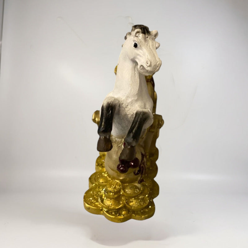 Caballo Año Chino 11x10x4cm Escultura De Resina by HEREJE