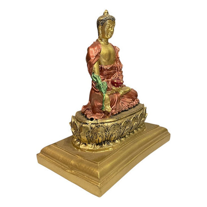 Buda De La Salud Y Meditación 15 Cm Escultura De Resina by HEREJE