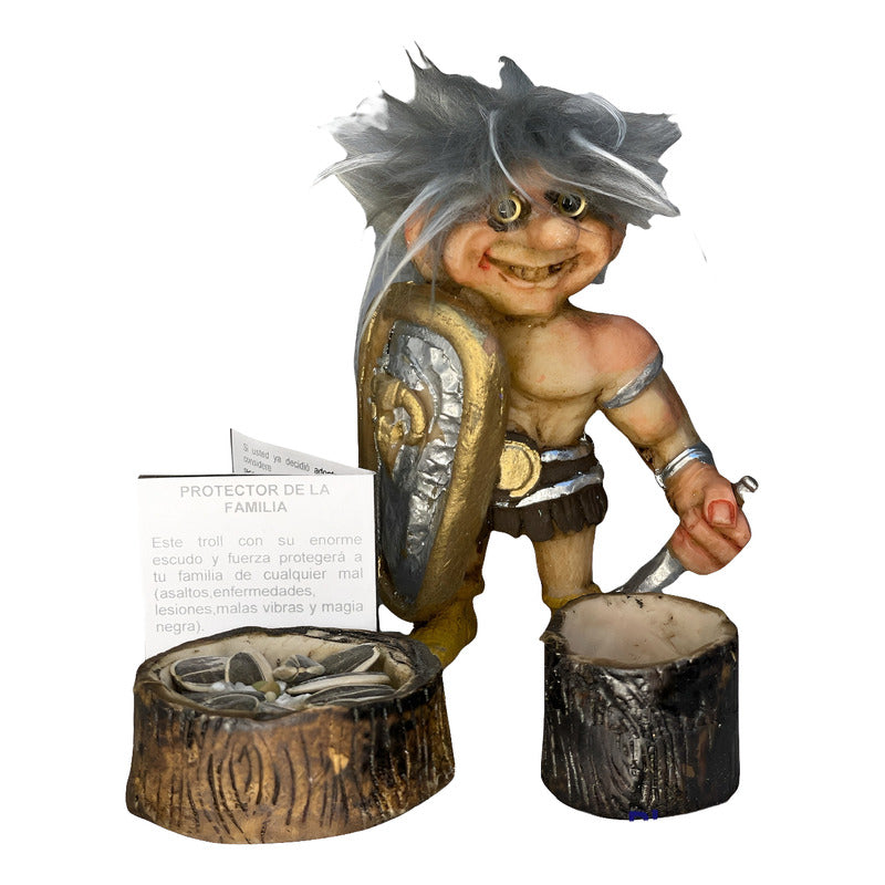 Troll Protector De La Familia +comedero+semillas+tarjeta 11c Variado by HEREJE