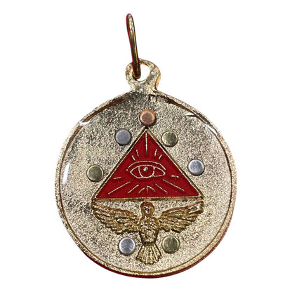 Pentagrama Ritualizado Mediano 7 Metales Tetragramaton 25mm by ARTICULOS ESOTERICOS LETY