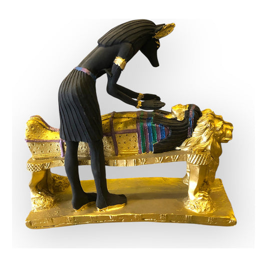 Estatua Anubis Resina 10076 Lety Original. by HEREJE