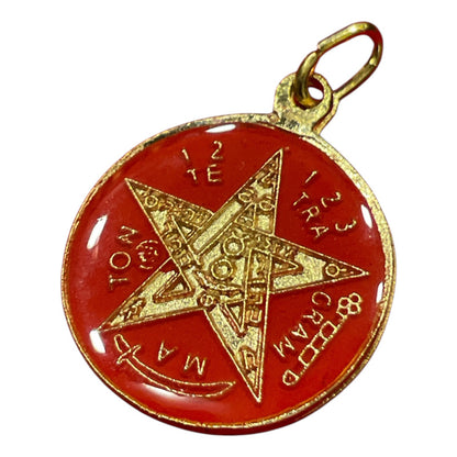 Pentagrama Ritualizado Mediano 7 Metales Tetragramaton 25mm by ARTICULOS ESOTERICOS LETY