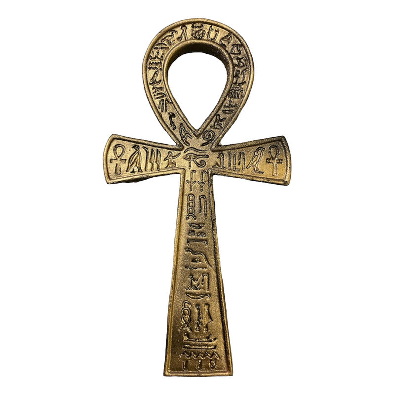 Cruz Egipcia Ankh Resina Nacional Pintada A Mano 18 Cm by ARTICULOS ESOTERICOS LETY