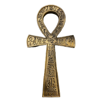 Cruz Egipcia Ankh Resina Nacional Pintada A Mano 18 Cm by ARTICULOS ESOTERICOS LETY