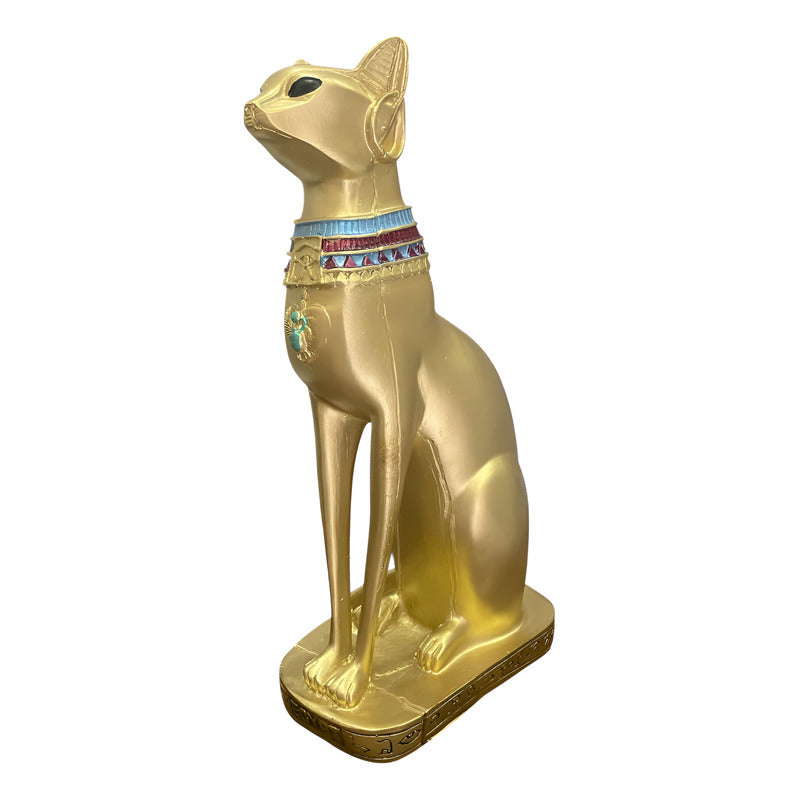 Bastet Egipcio Escultura De Resina 34x17x11 Cm by HEREJE