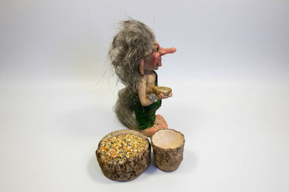 Troll Prosperidad + Comedero 10 Cm Figura Resina Nacional Variado by HEREJE
