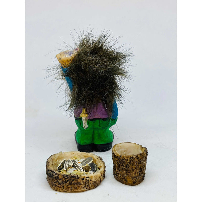 Troll Aventurero + Comedero 10 Cm Figura De Resina Nacional by HEREJE