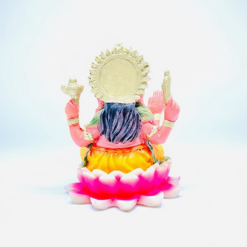 Ganesh Flor De Loto Figura En Resina Nacional by ARTICULOS ESOTERICOS LETY