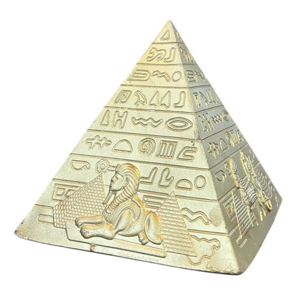 Pirámide Egipcia Dorada Decorativa Diosa Isis 9.5cm Dorado by HEREJE