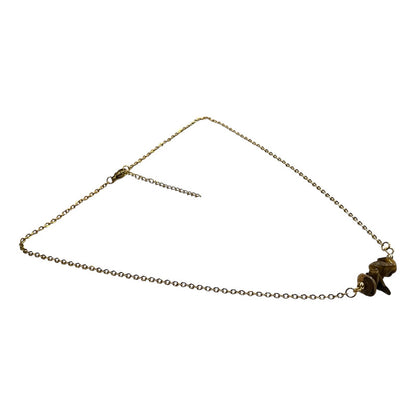 Collar Aquíje Pedra Cuarzo Dorado 45 Cm by HEREJE