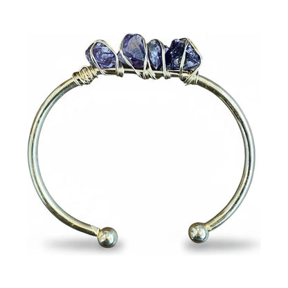 Amatista Pulsera Brazalete Natural Artesanal 7.5 Cm Diametro Amatista 7.5 Cm by HEREJE