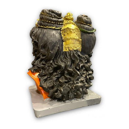 Ganesh Shiva Parvati Familia Sagrada Figura De Resina 21.5cm by HEREJE