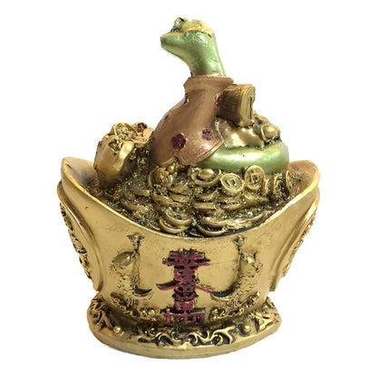 Serpiente Lingote Resina 12.5 Cm Dorado by HEREJE