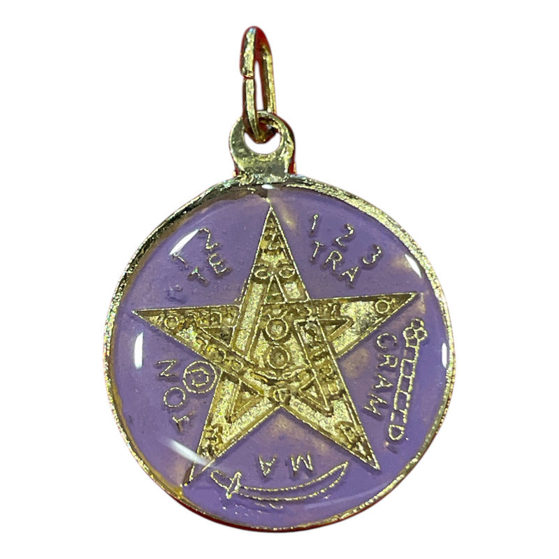 Pentagrama Ritualizado Mediano 7 Metales Tetragramaton 25mm by ARTICULOS ESOTERICOS LETY
