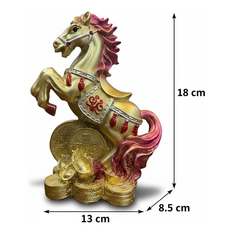 Caballo Año Chino Estatua De Resina 18x13x8.5 Cm by HEREJE