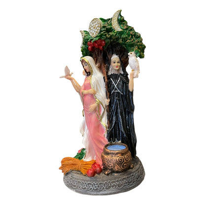 Triple Diosa Escultura De Resina 25cm De Altura Hecate Variado by HEREJE