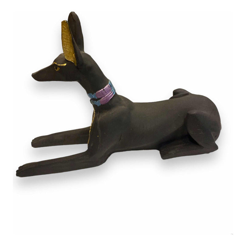 Anubis Echado Figura De Resina 13cm Negro by HEREJE