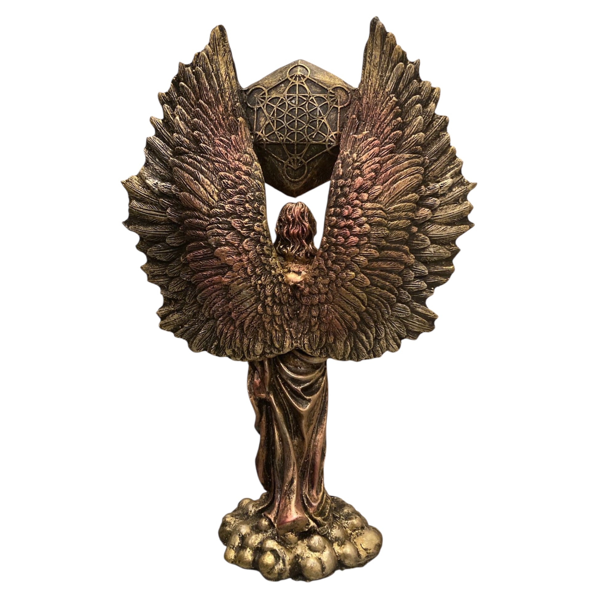 Metatron Arcangel Resina Nacional Pintado A Mano 32 Cm by HEREJE