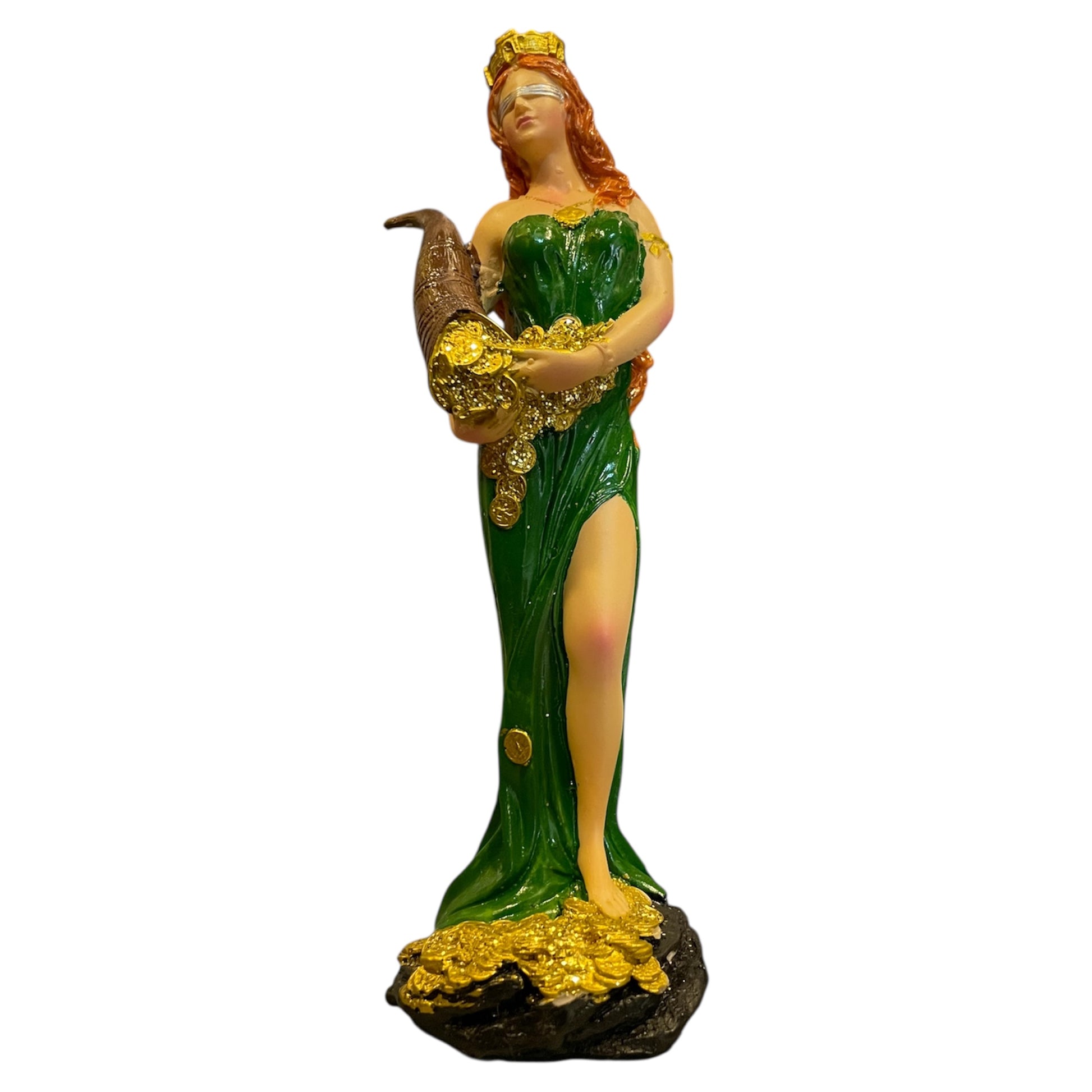 Diosa De La Fortuna, Abundia Resina 18 Cm by ARTICULOS ESOTERICOS LETY