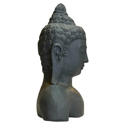 Busto De Buda Negro 17x12x6 by ARTICULOS ESOTERICOS LETY