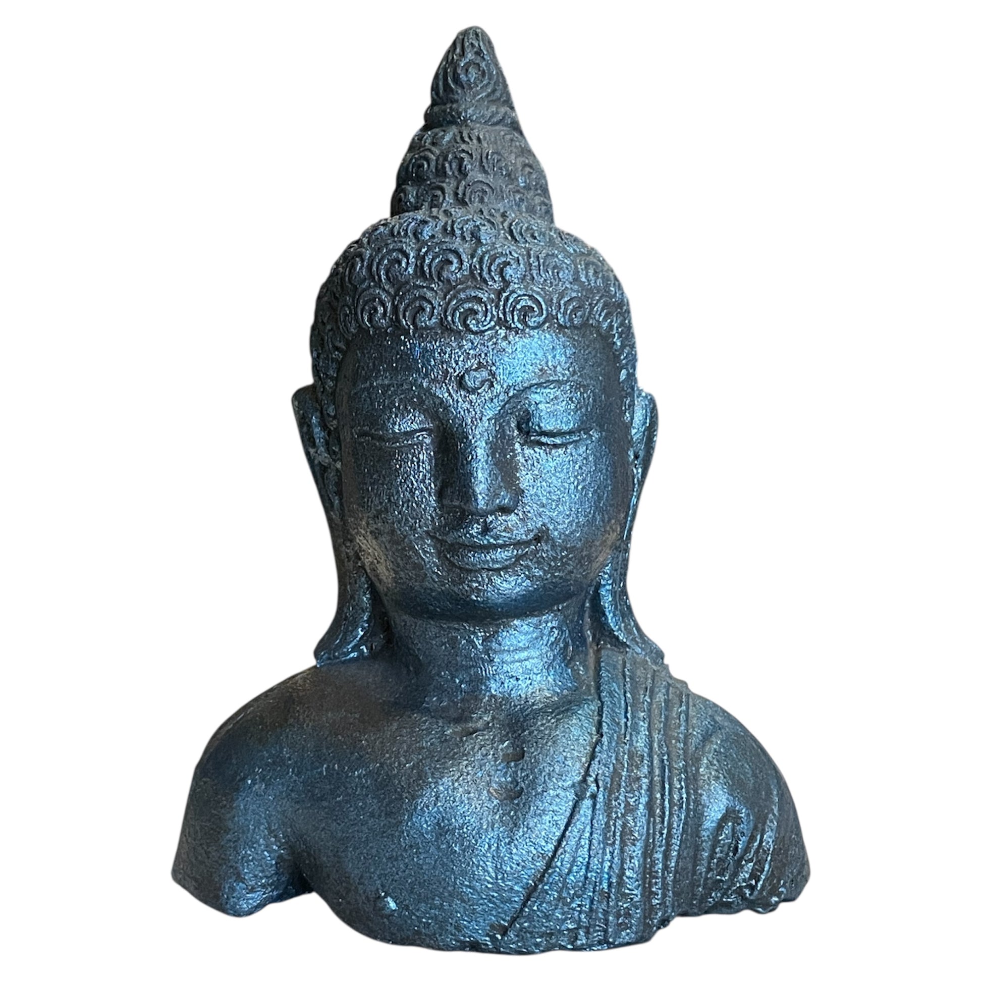 Busto De Buda Negro 17x12x6 by ARTICULOS ESOTERICOS LETY