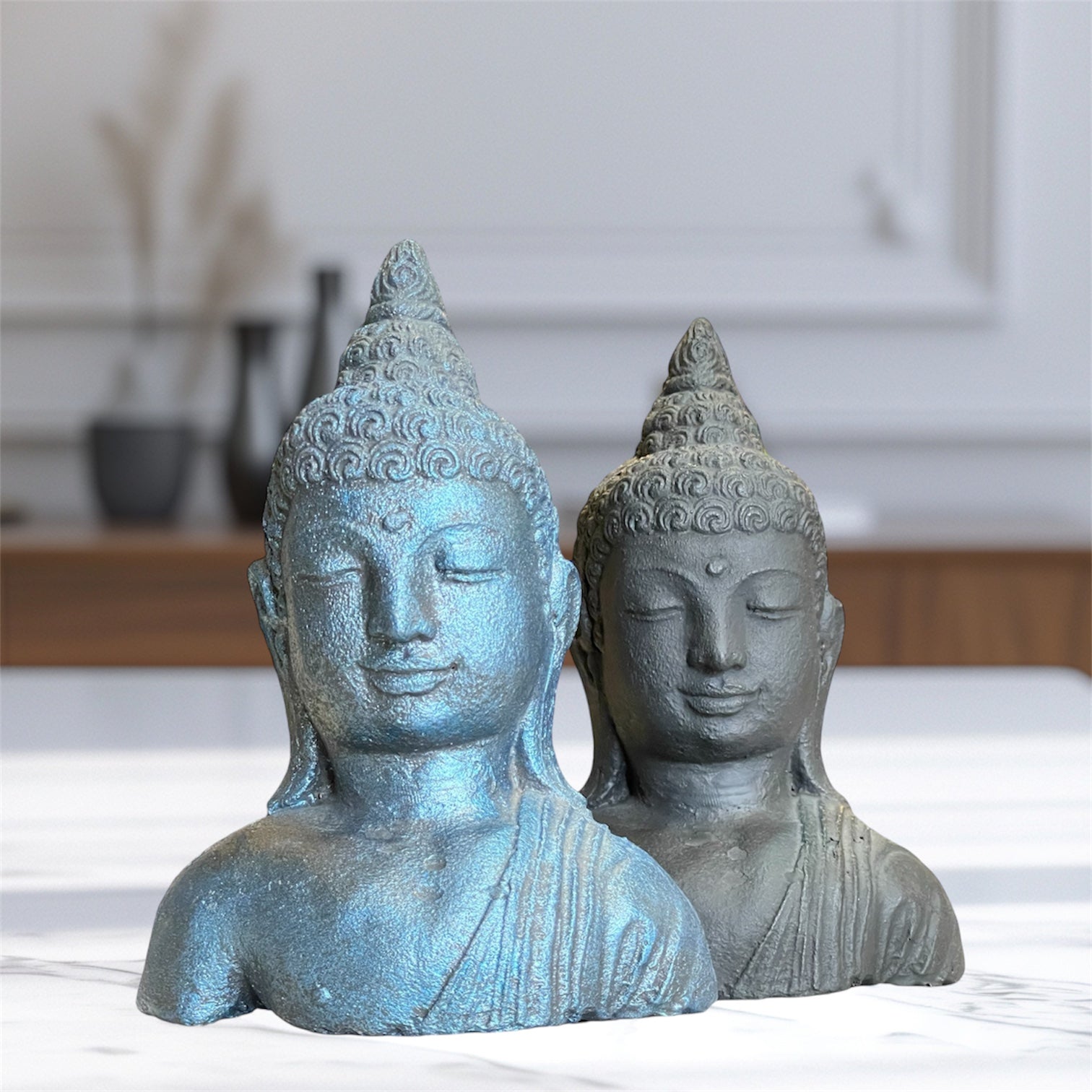 Busto De Buda Negro 17x12x6 by ARTICULOS ESOTERICOS LETY
