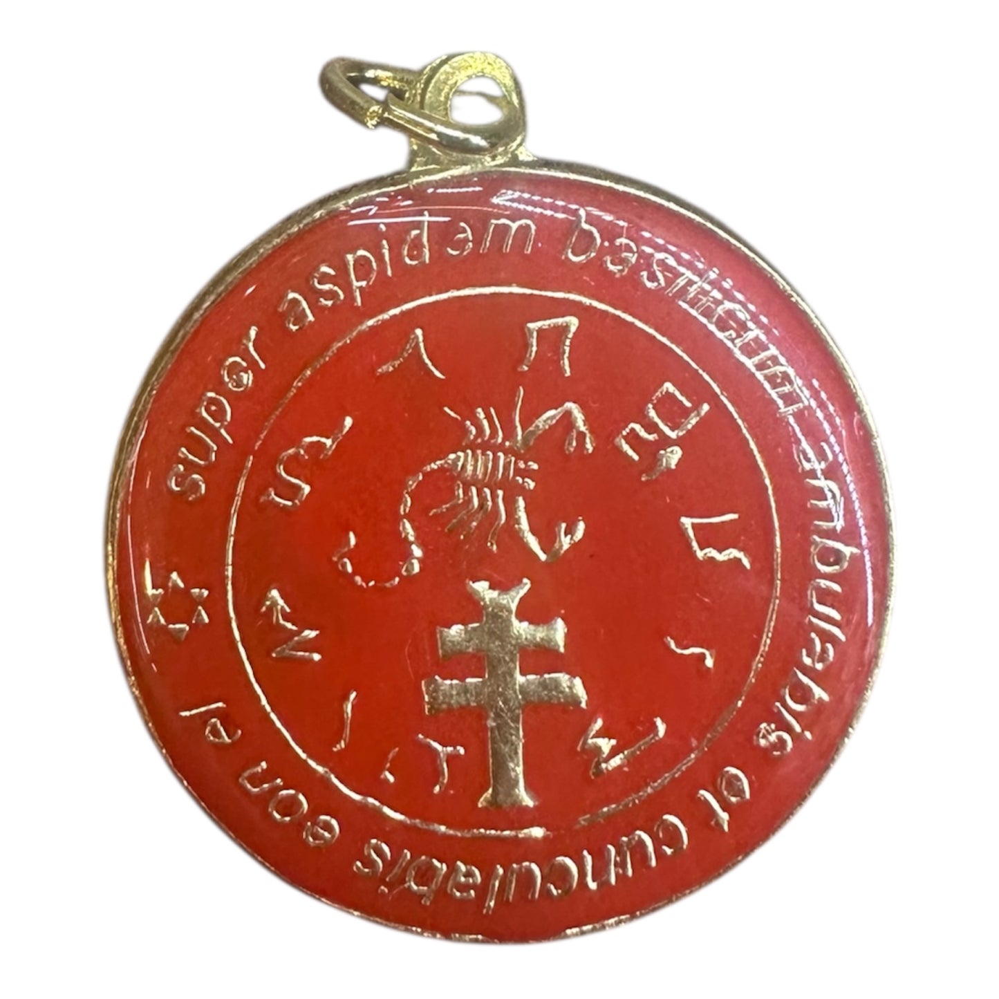 Exterminador Talisman Amulento Encapsulado Y Baño De Oro 3cm by ARTICULOS ESOTERICOS LETY