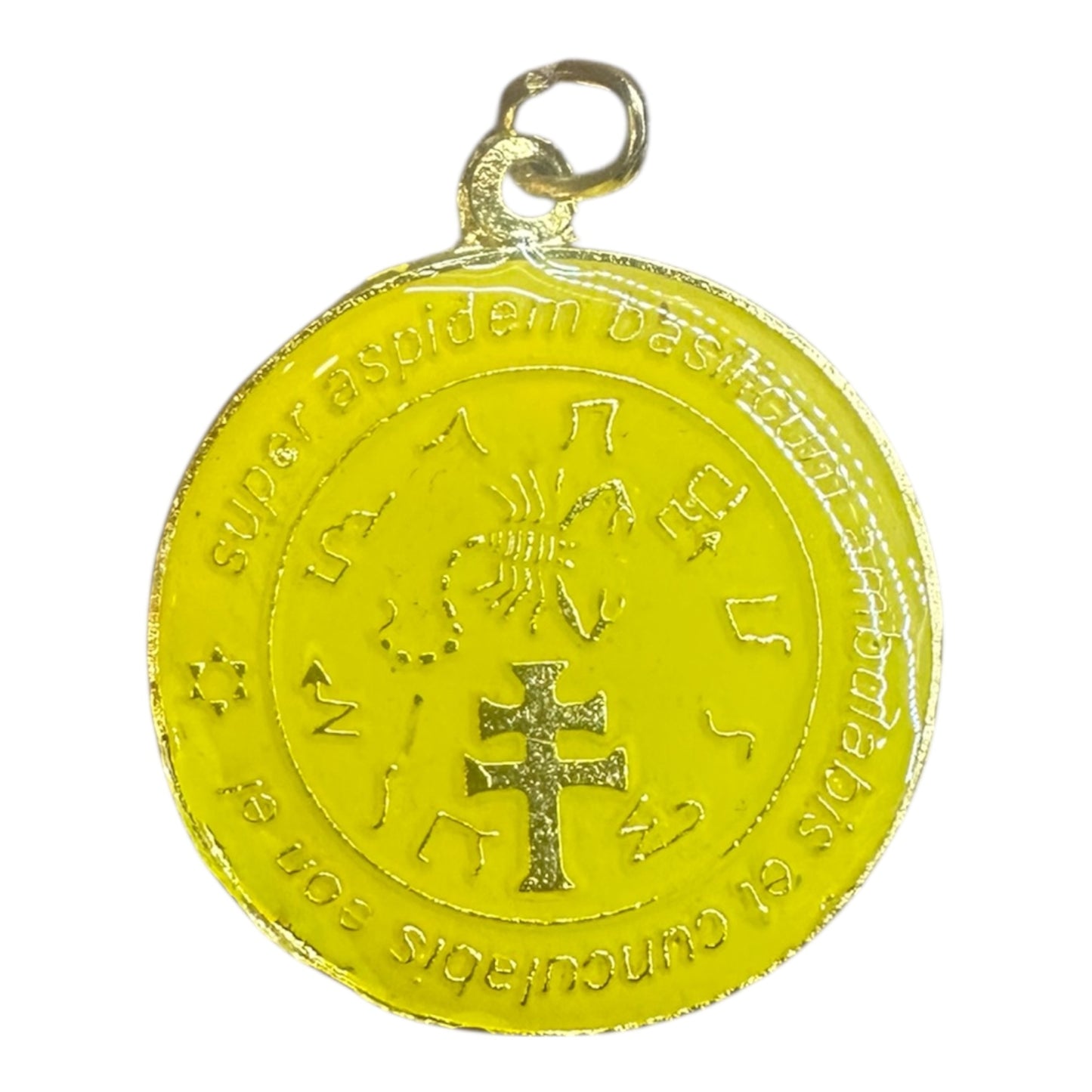 Exterminador Talisman Amulento Encapsulado Y Baño De Oro 3cm by ARTICULOS ESOTERICOS LETY