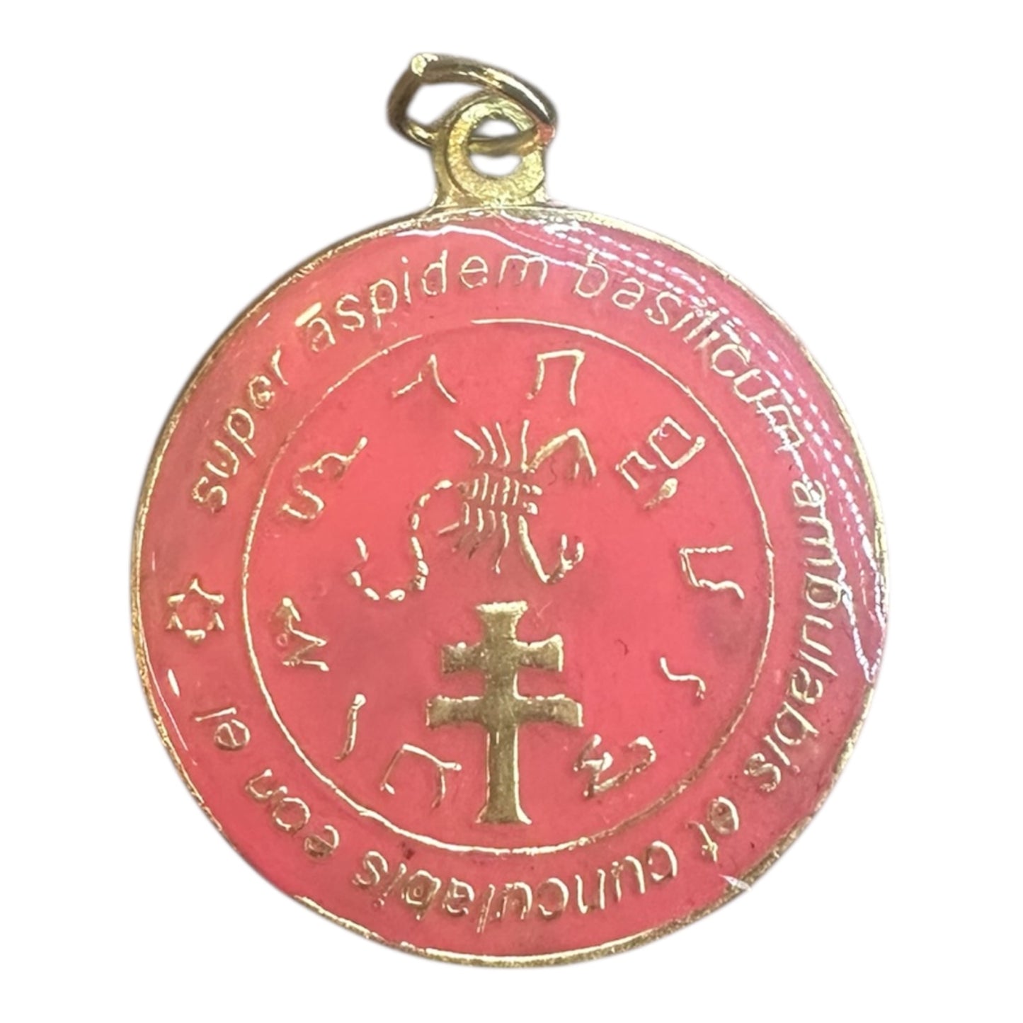 Exterminador Talisman Amulento Encapsulado Y Baño De Oro 3cm by ARTICULOS ESOTERICOS LETY