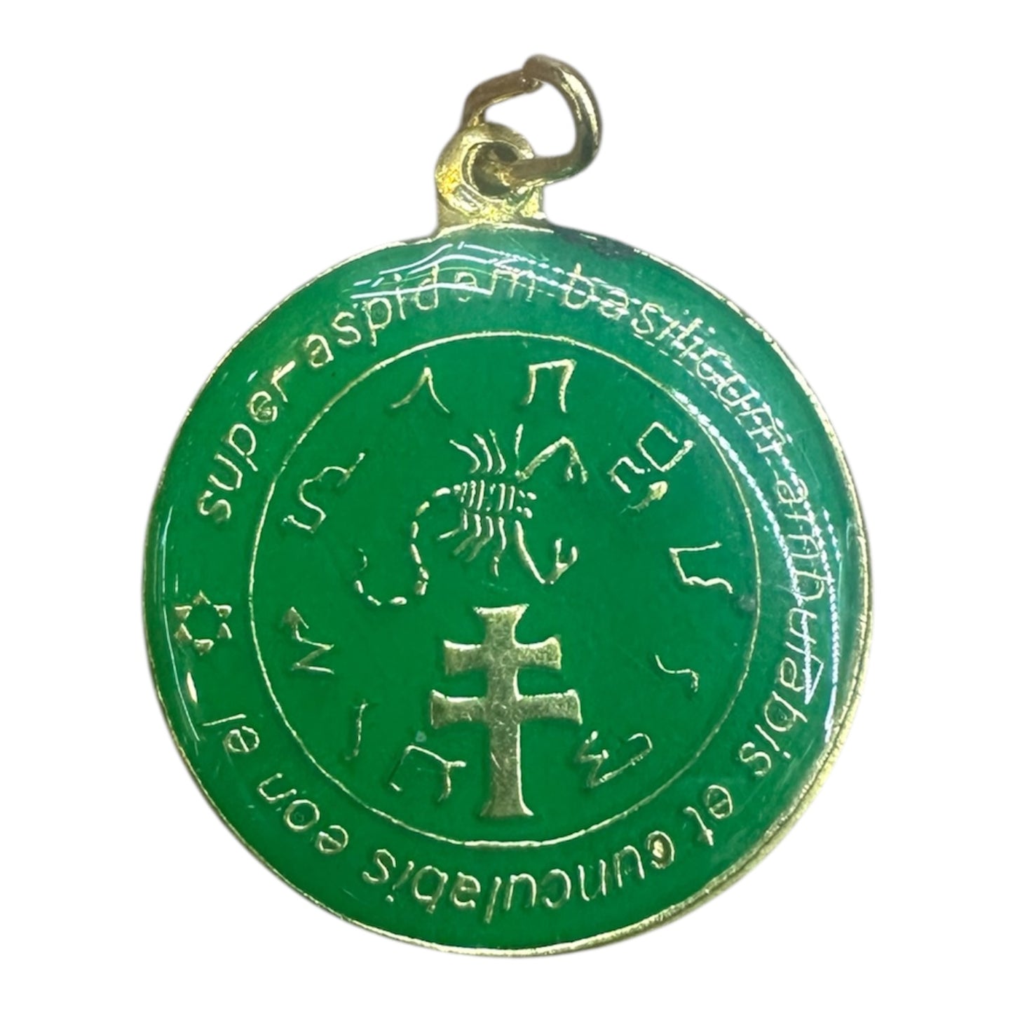 Exterminador Talisman Amulento Encapsulado Y Baño De Oro 3cm by ARTICULOS ESOTERICOS LETY