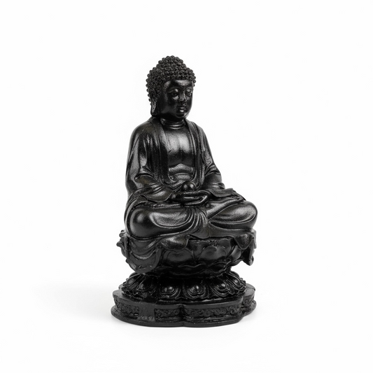 Buda Negro Base Redonda 10cm Negro by ARTICULOS ESOTERICOS LETY