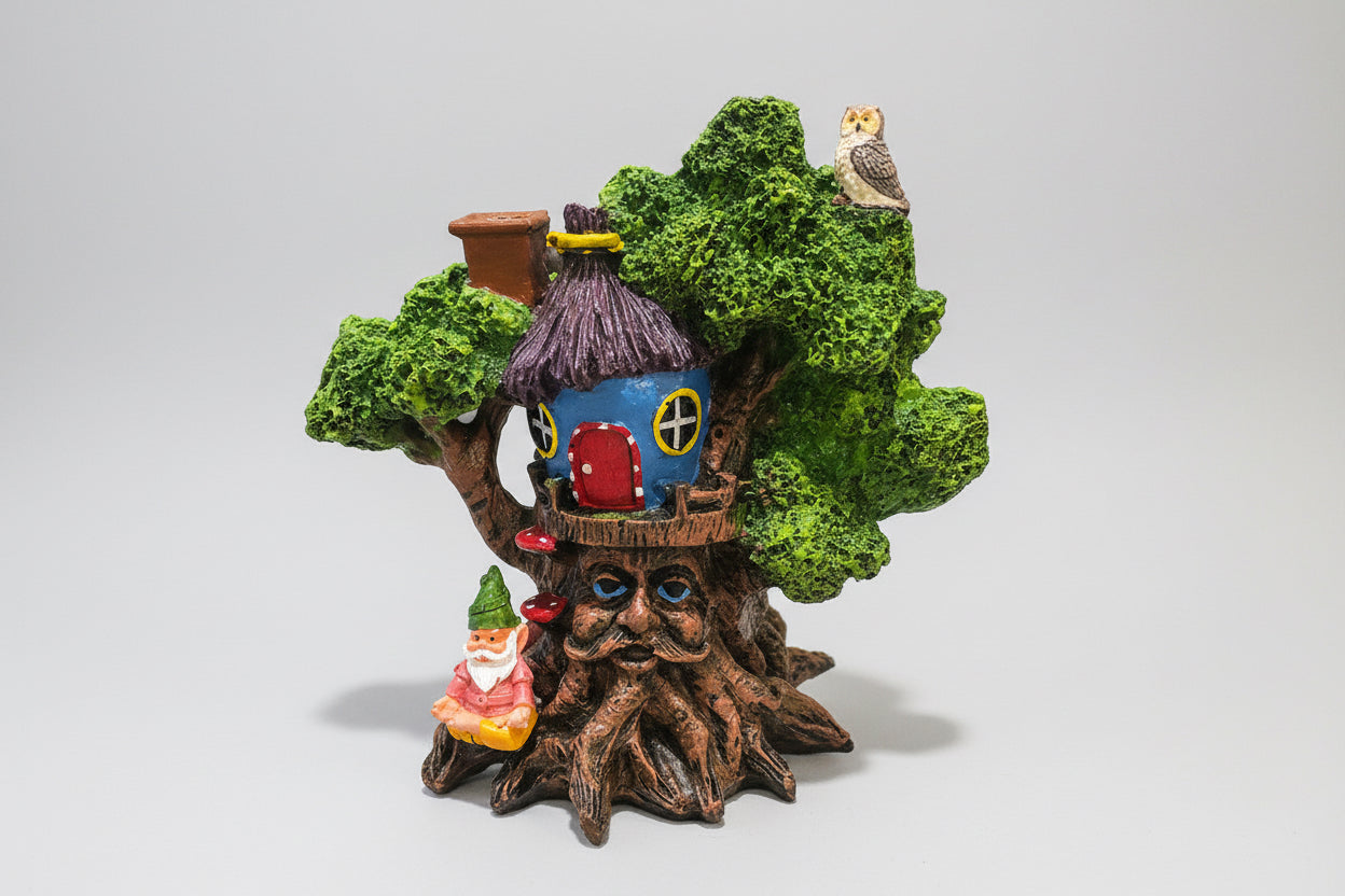 Cascada De Humo Árbol De Resina Chico 16cm Verde by HEREJE