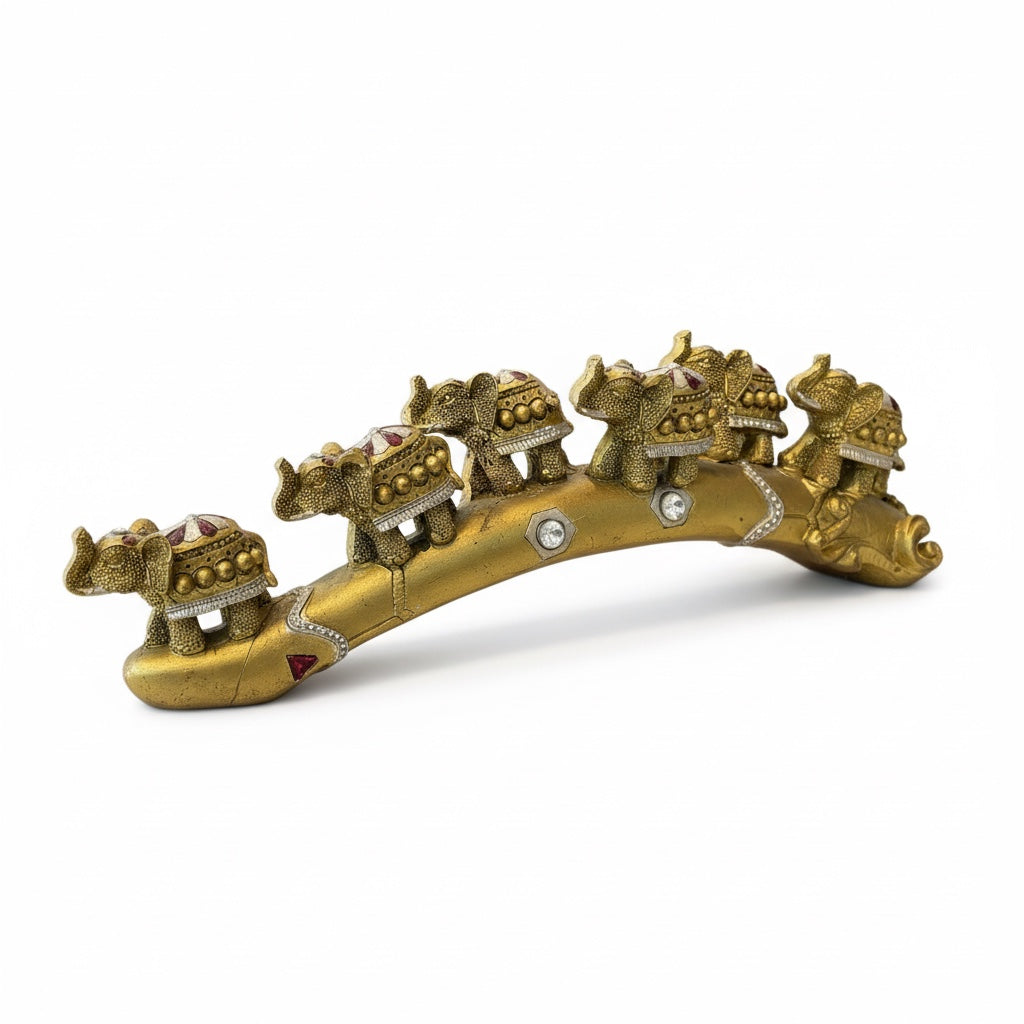 Cuerno De 7 Elefantes Protección Y Abundancia Resina 8cm by ARTICULOS ESOTERICOS LETY