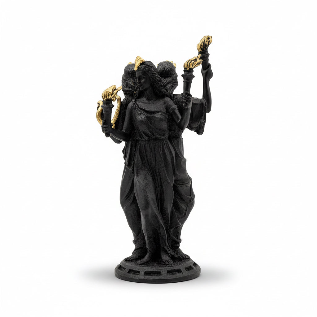 Estatua Hecate Triple Diosa Resina 21cm by HEREJE