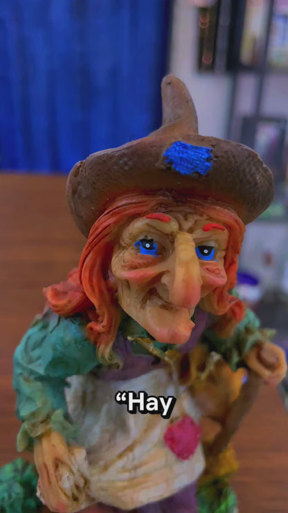 Elfo De Resina Figura De 16 Cm De Altura Pintado A Mano Bruxieta