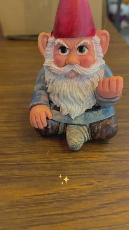 Gnomo Figura Divertida De 9 Cm De Altura Puño
