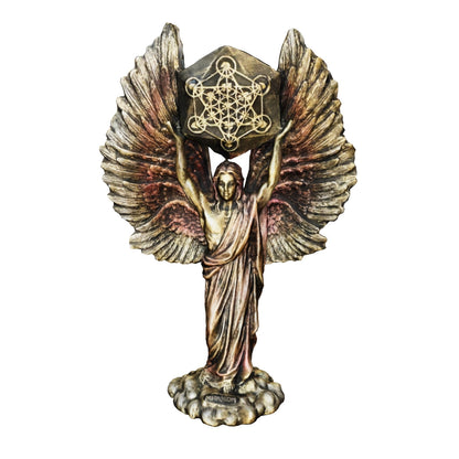 Metatron Arcangel Resina Nacional Pintado A Mano 32 Cm