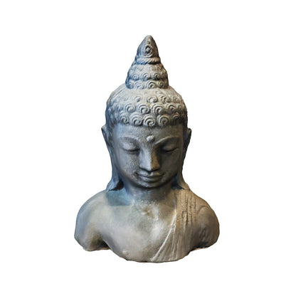 Busto De Buda Negro 17x12x6