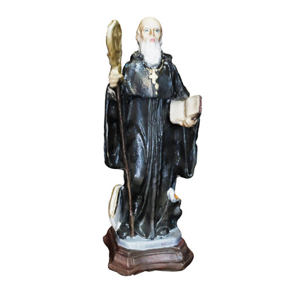 San Benito Figura De Resina 16 Cm Negro
