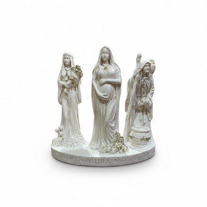 Escultura Triple Diosa 11cm Resina Artículos Esotéricos Lety by HEREJE