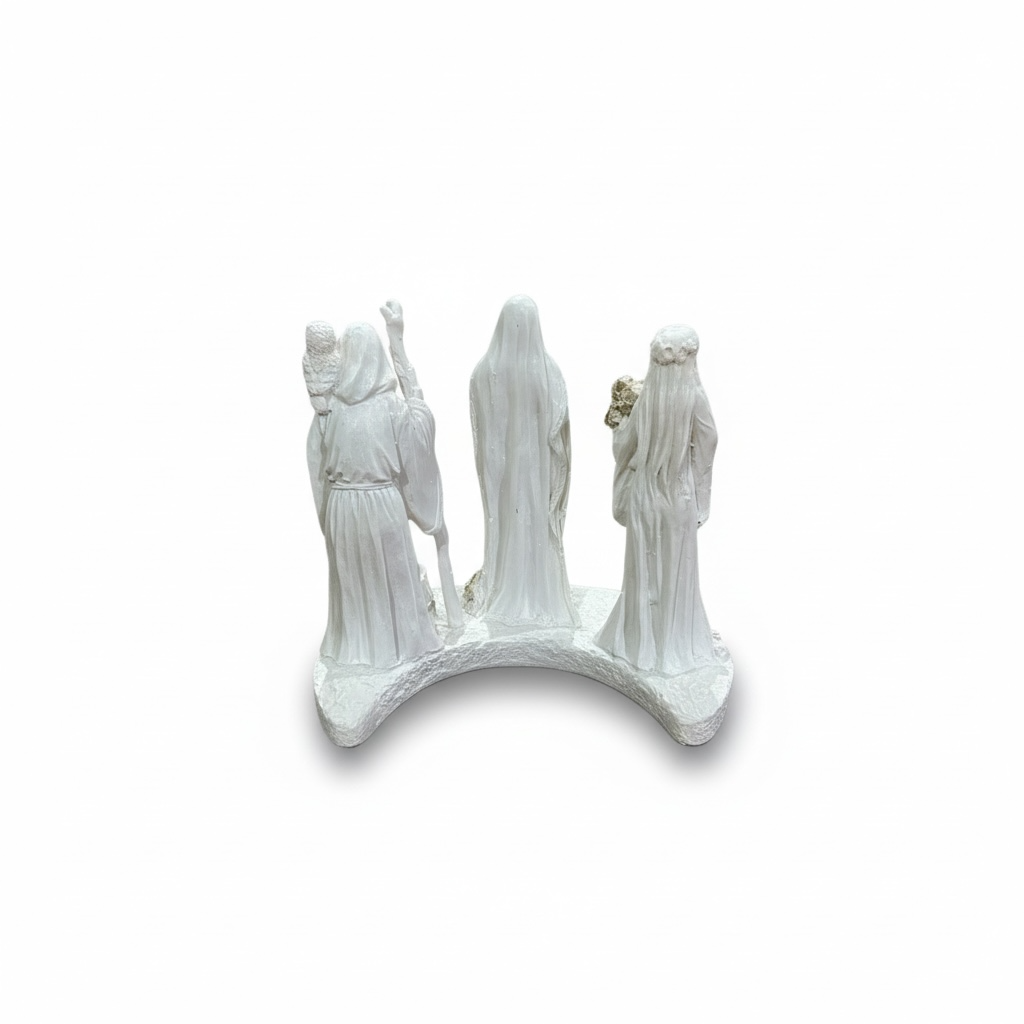 Escultura Triple Diosa 11cm Resina Artículos Esotéricos Lety by HEREJE