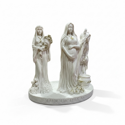 Escultura Triple Diosa 11cm Resina Artículos Esotéricos Lety by HEREJE