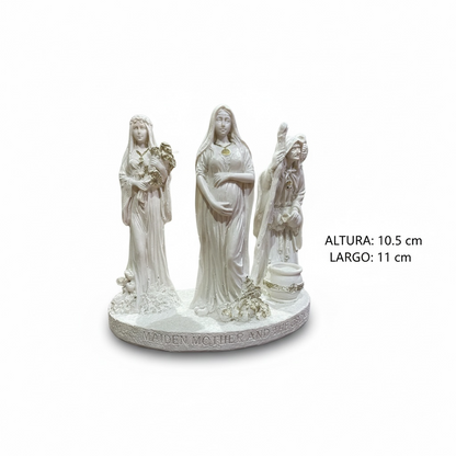 Escultura Triple Diosa 11cm Resina Artículos Esotéricos Lety by HEREJE